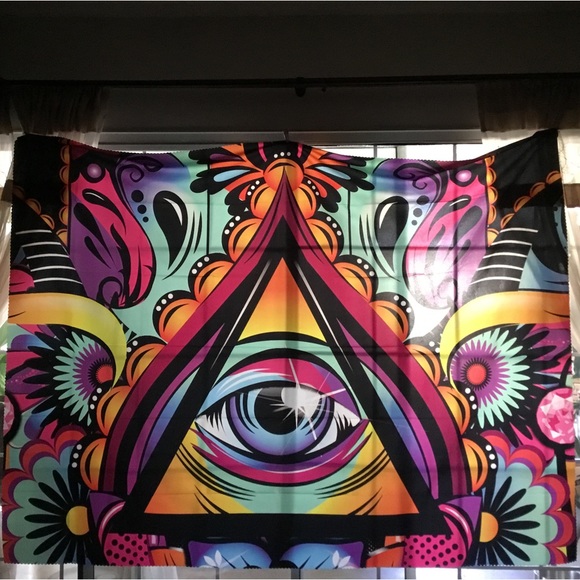 Other - Psychedelic Eye Wall Tapestry, 80" x 60"